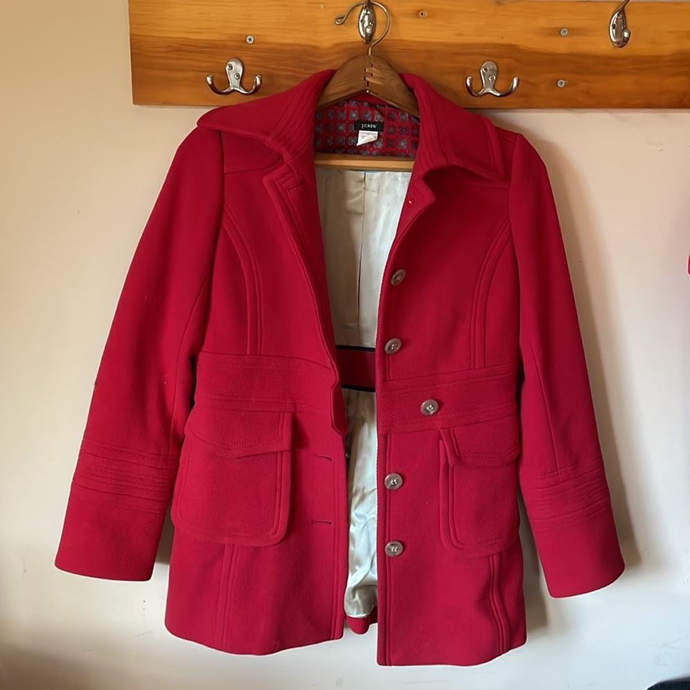 J. Crew Wool Button Coat